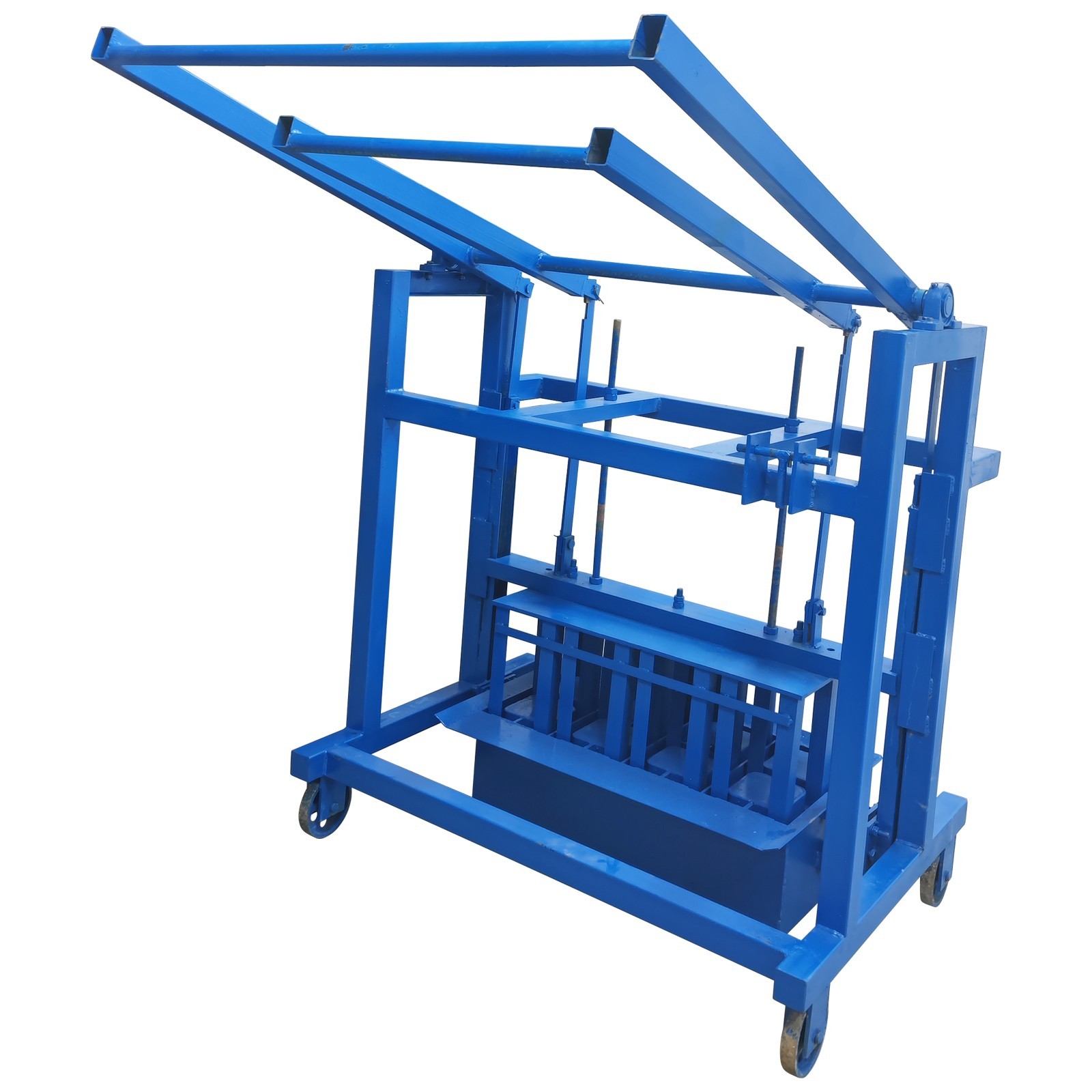 Manual Hollow Soil Block Brick Molding Machine Brick Maker 4Bricks Each Time H1