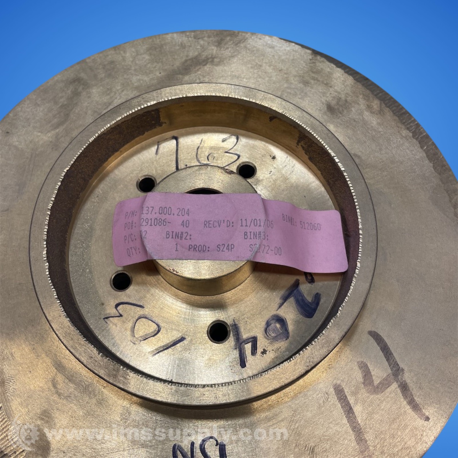 Barber Nichols 137.000.204 Impeller FNIP