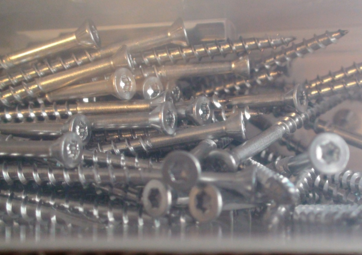 (3 box) EZFIT 316SS-Star212TH #7 x 2 1/2″ Stainless Trim Head Screws + Bit 3 Lb.