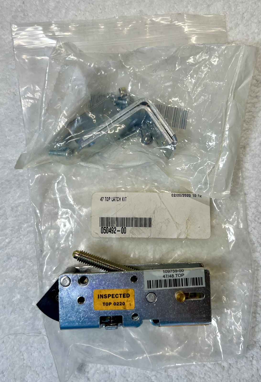 VON DUPRIN 3347/9947 Top Latch Kit 050492-00 Complete Kit