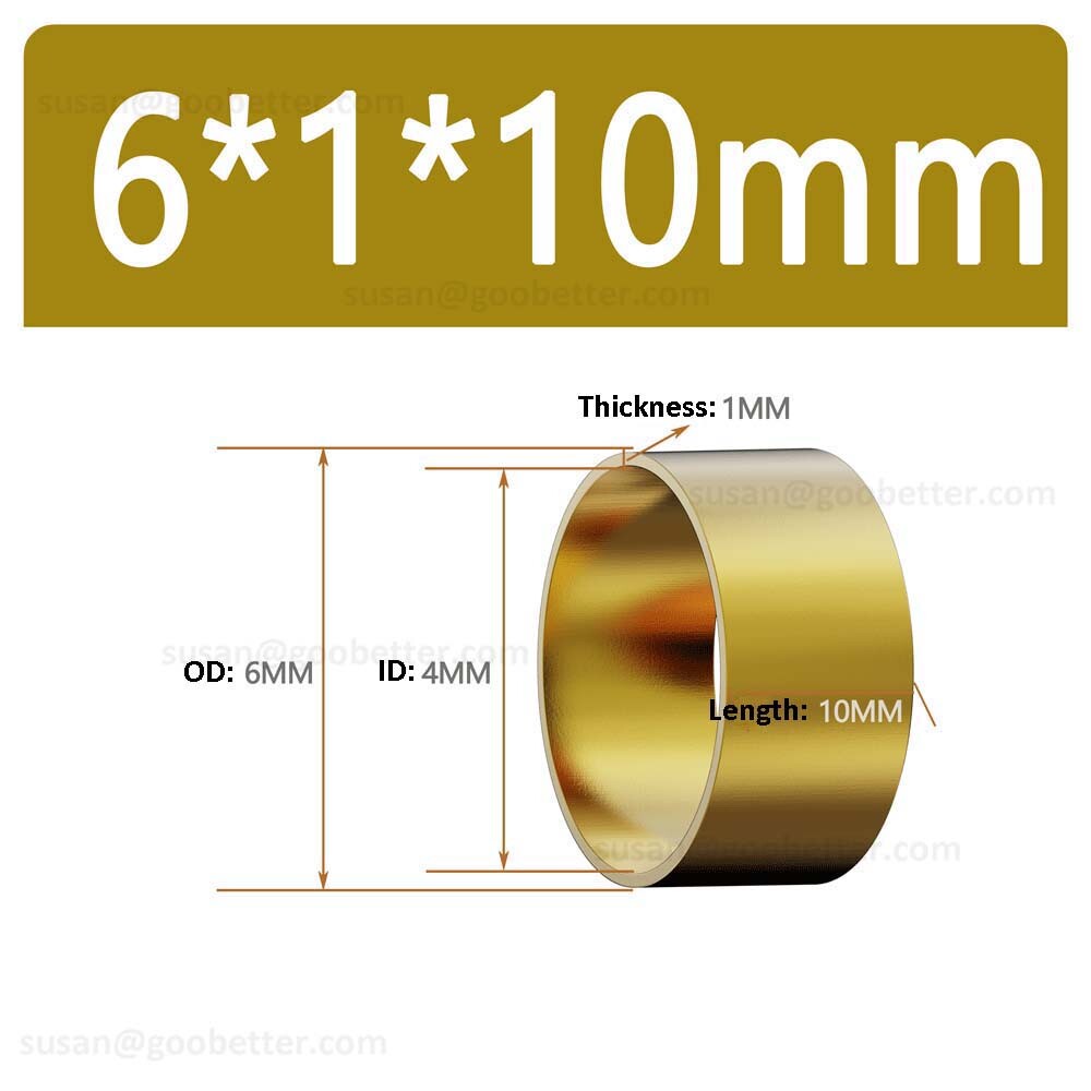 Brass Round Tube 6mm-40mm Spacers Standoff Bearing Bushes Sleeve/Collar/ Bush