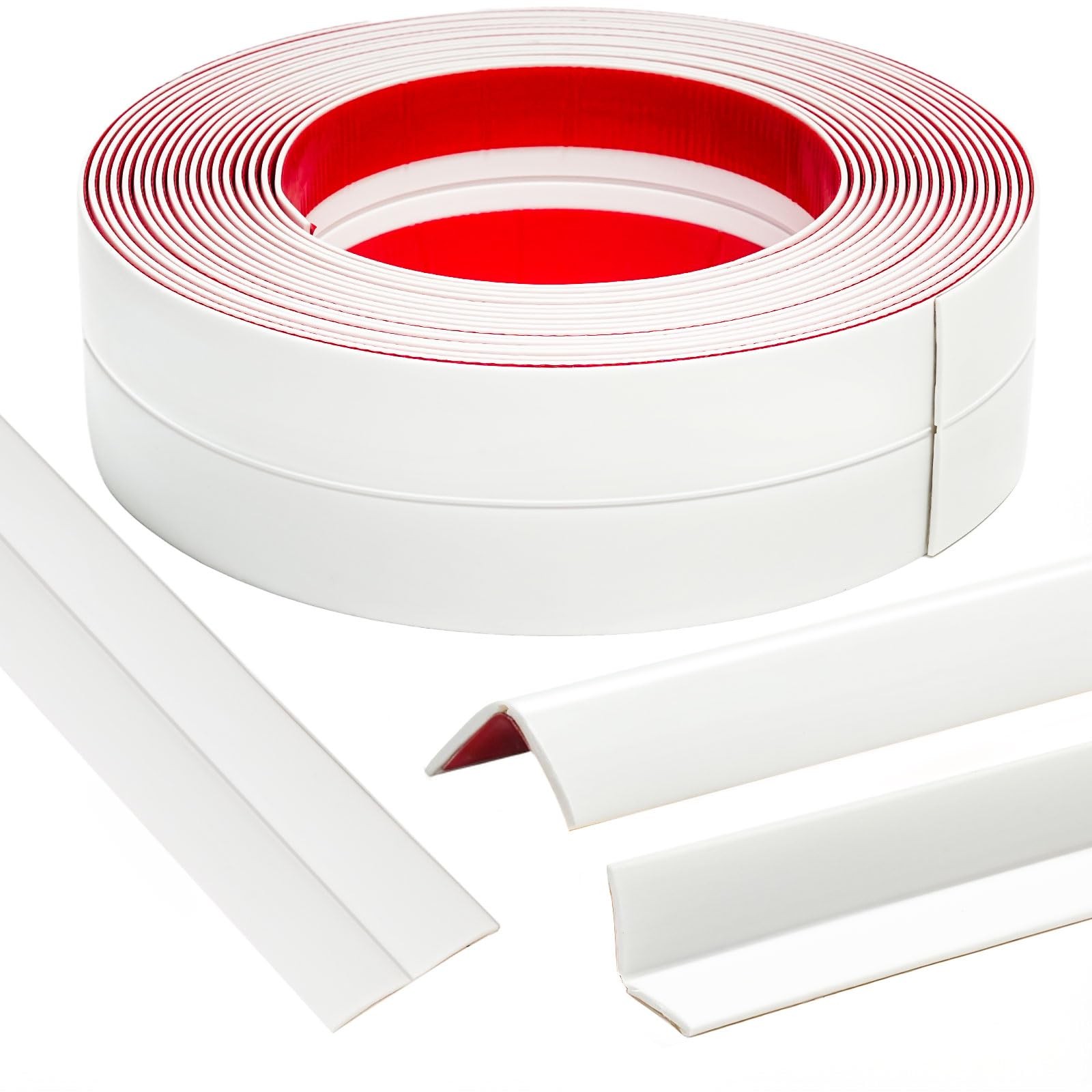 Jsiwoth 30Ft Wall Corner Protector Moulding Trim Flexible Wall Trim Peel And