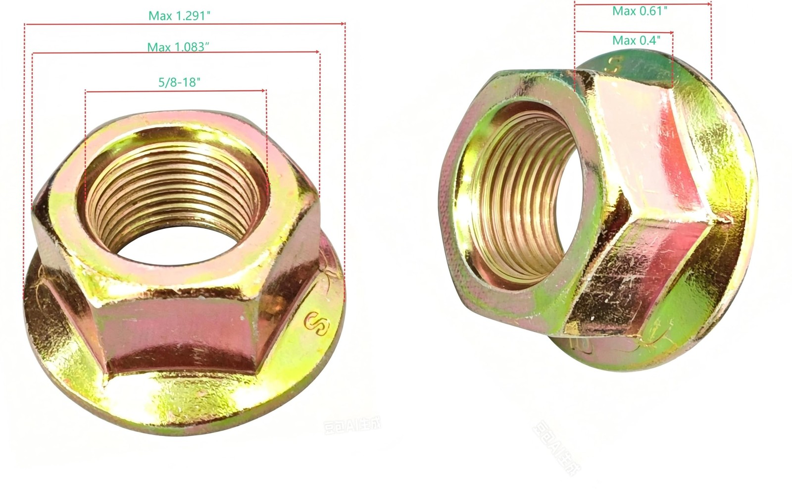 (3PCS) Blade Lock Nut&Spindle Nut 912-0417A、712-0417A Fits MTD | Fits MTD