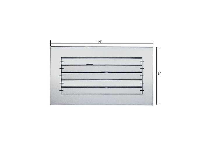CRL Clear Acrylic 14″ x 8″ Adjustable Louver Mirror Grille AMG1480
