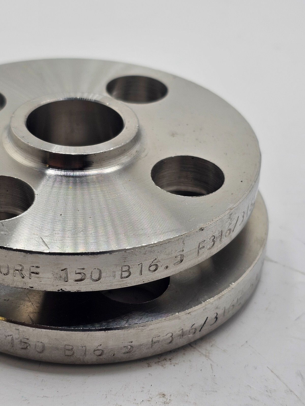 (QTY 2) Chandan Slip on Flange 1/2″ 150 Raised Face Stainless Steel F316/316L