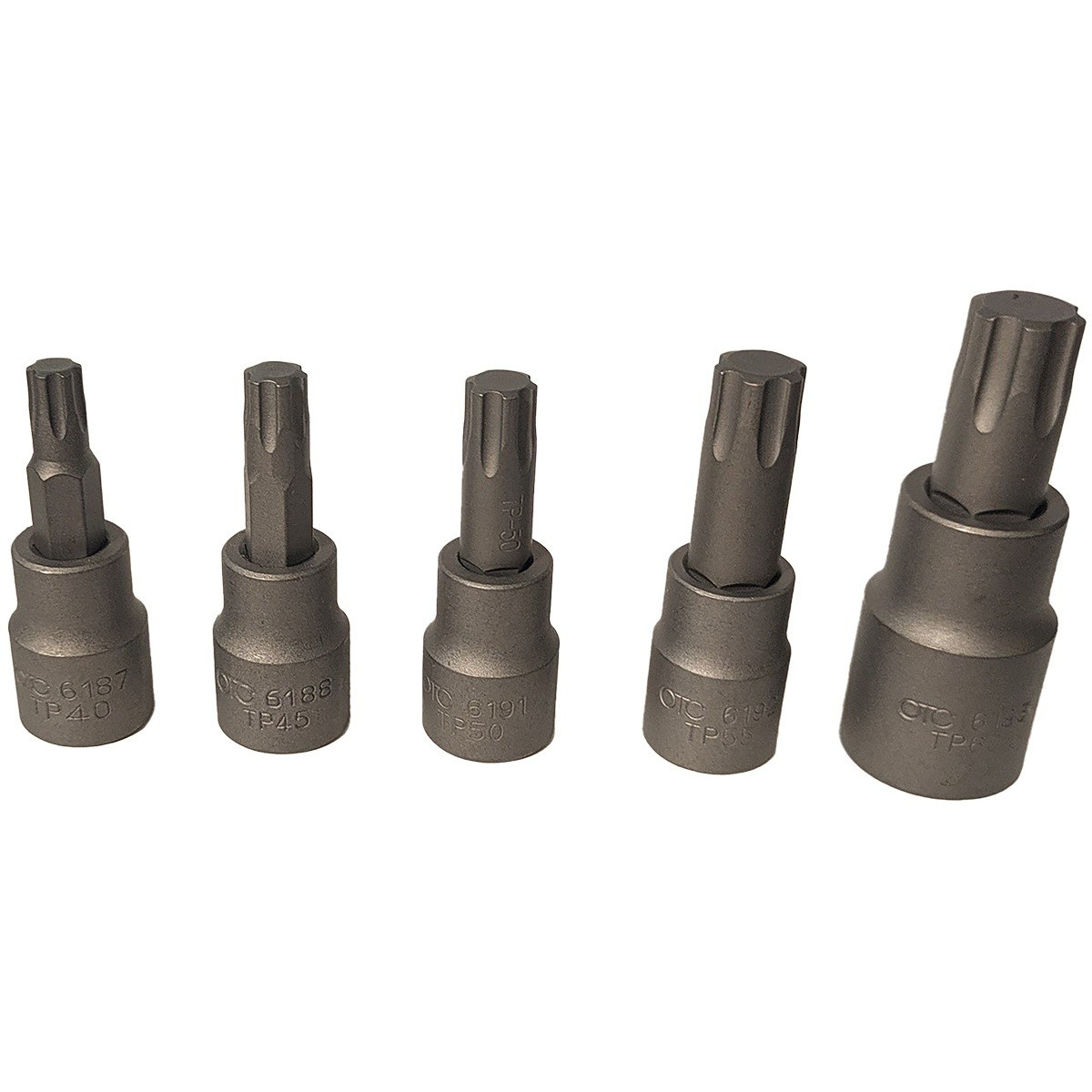 5900-TP40-TP60OTC TORX PLUS Socket Set, 5 pcs. INCLUDES TP40, TP45, TP50, TP55,
