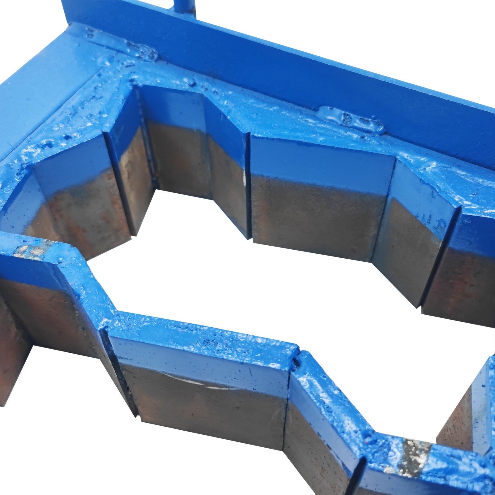 110V Manual Hollow Soil Block Brick Molding Machine Paving Brick Maker Two Holes