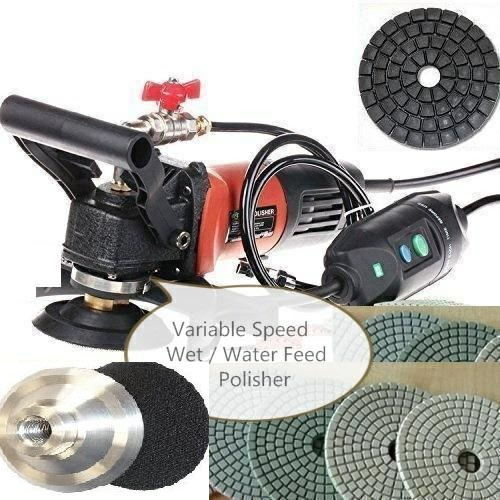 5″ Wet Polisher Concrete Stone 4″ Diamond Polishing Pad 28 Granite quartz renew