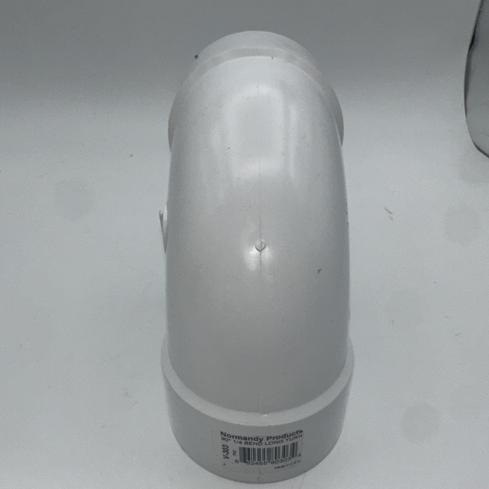 Normandy 90 Degree Elbow Plastic White V-303. 1/4 Bend Long Turn