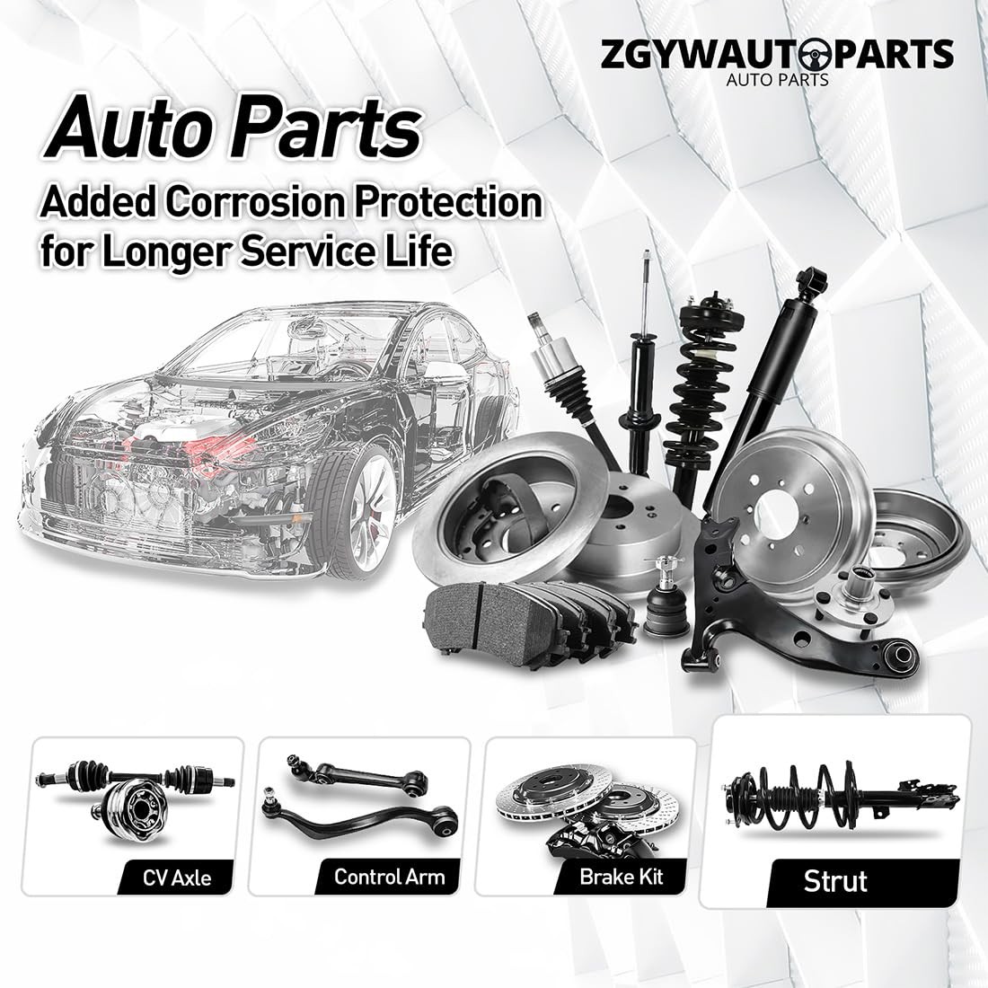 Rear Upper Control Arm Kit Buick Rainier 4.2 5.3 04-07 Chevy SSR 5.3 6.0 03-06