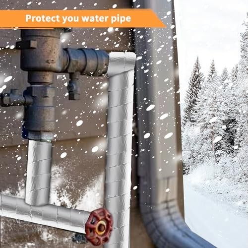 Reflective Foam Pipe Insulation Wrap 3″ x 32ft, Self-Adhesive, High Resilience