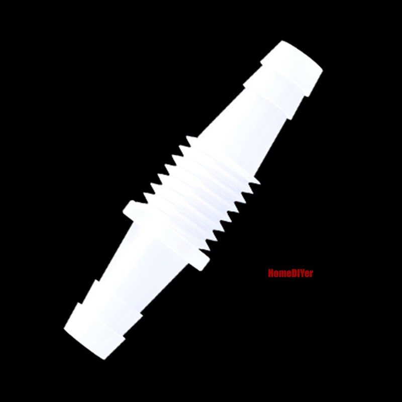 Straight Thread Reducer Joiner Tube Plastic Barbed Connector Pipe Hose Air Water