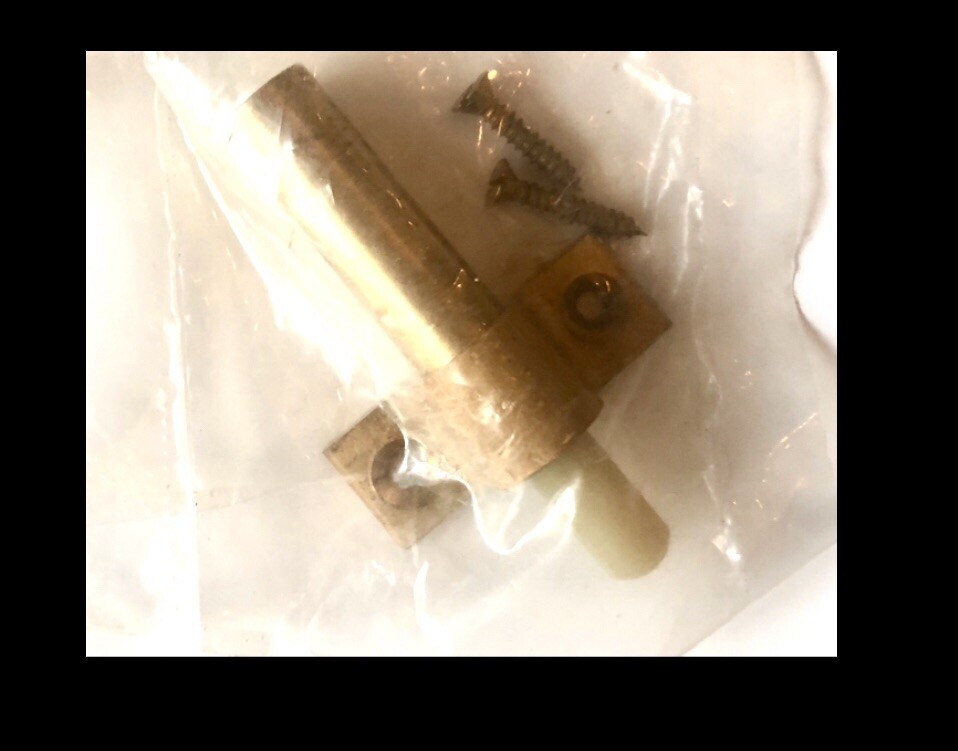 IVES COMMERCIAL Auxiliary Pusher PUSH CABINET / DOOR Push Back Stop,BRASS FINISH