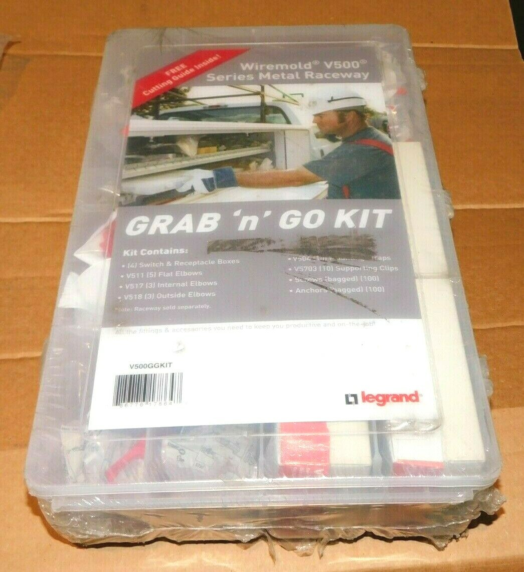 NEW LEGRAND WIREMOLD V500 GRAB AND GO RACEWAY KIT V500GGKIT