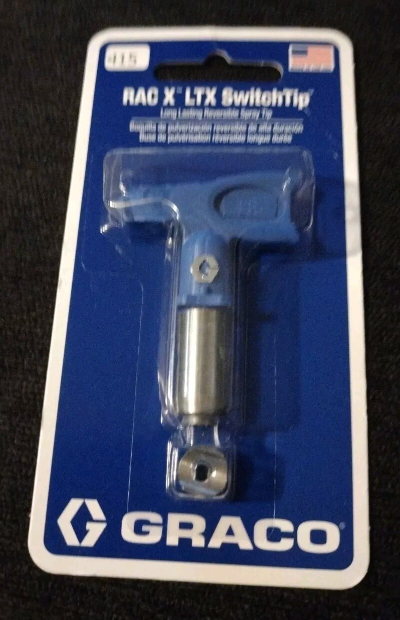 Graco LTX415 Airless Reversible Paint Spray Swichtip Sz 0.015 In Pattern 8-10 In