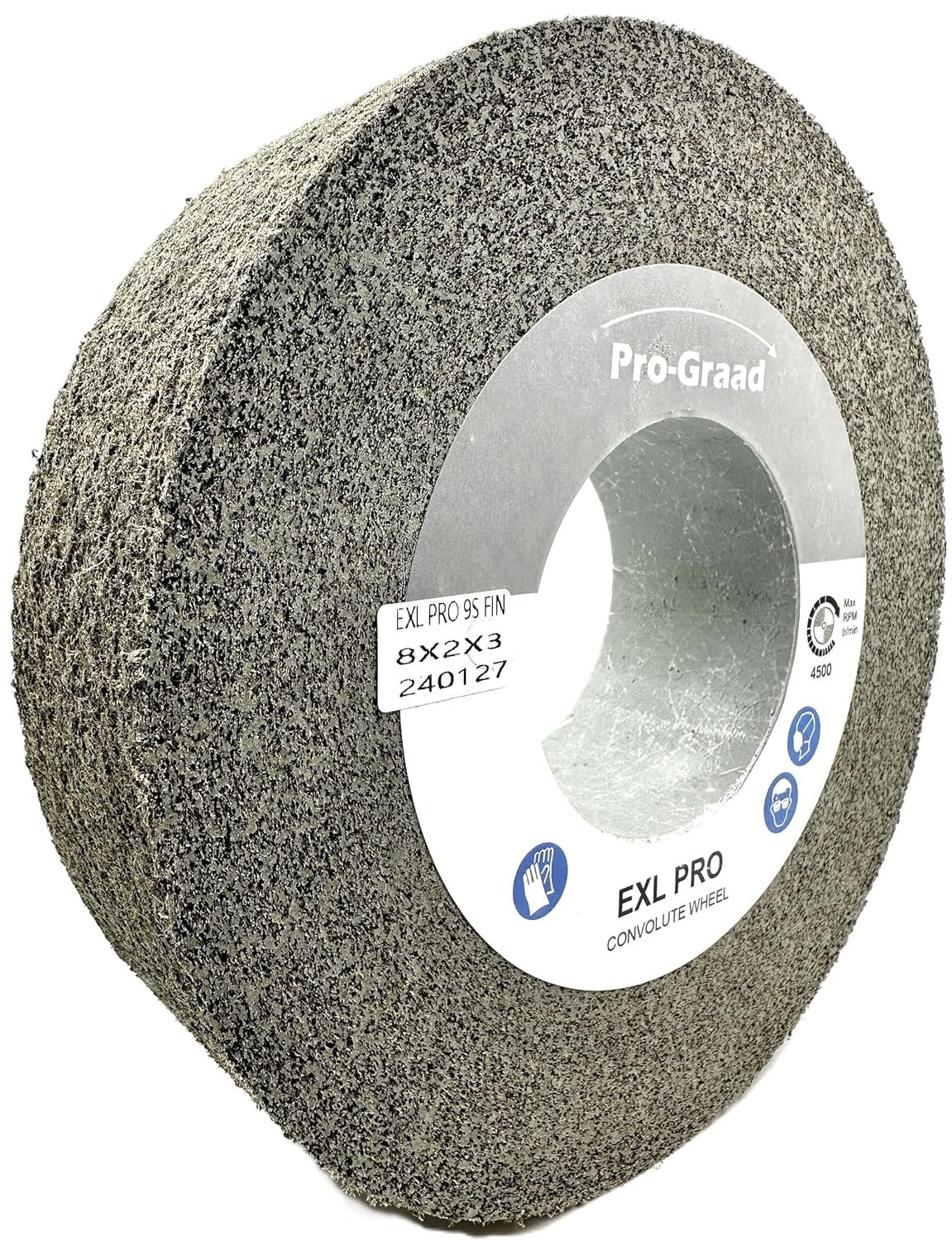 Pro-Graad EXL PRO Deburring & Polishing Wheel 8″x2″x3″ 9S Fine Silicon…