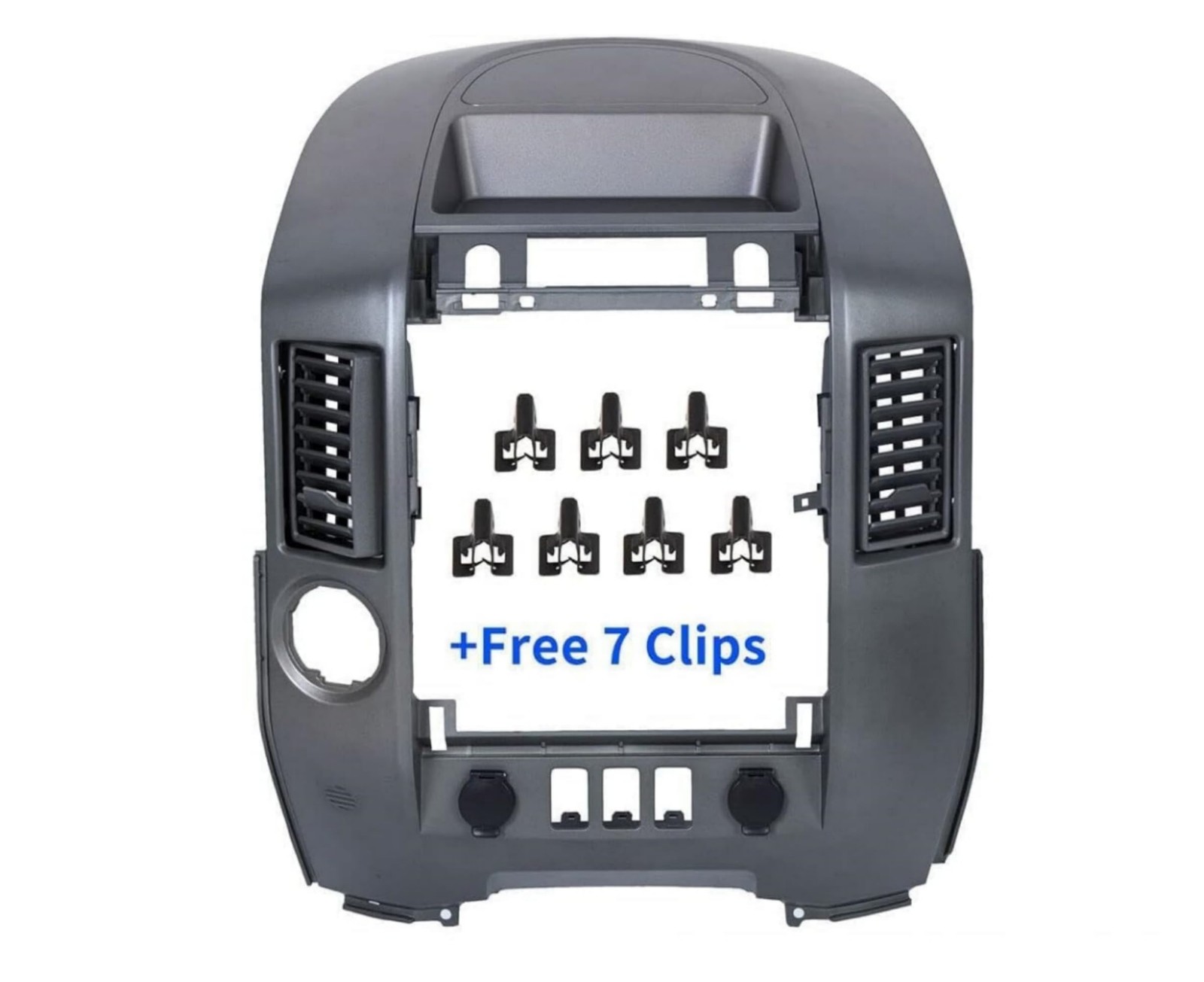 ECOTRIC Center Dash Instrument Panel Lid Compatible with 2004 Silver Gray