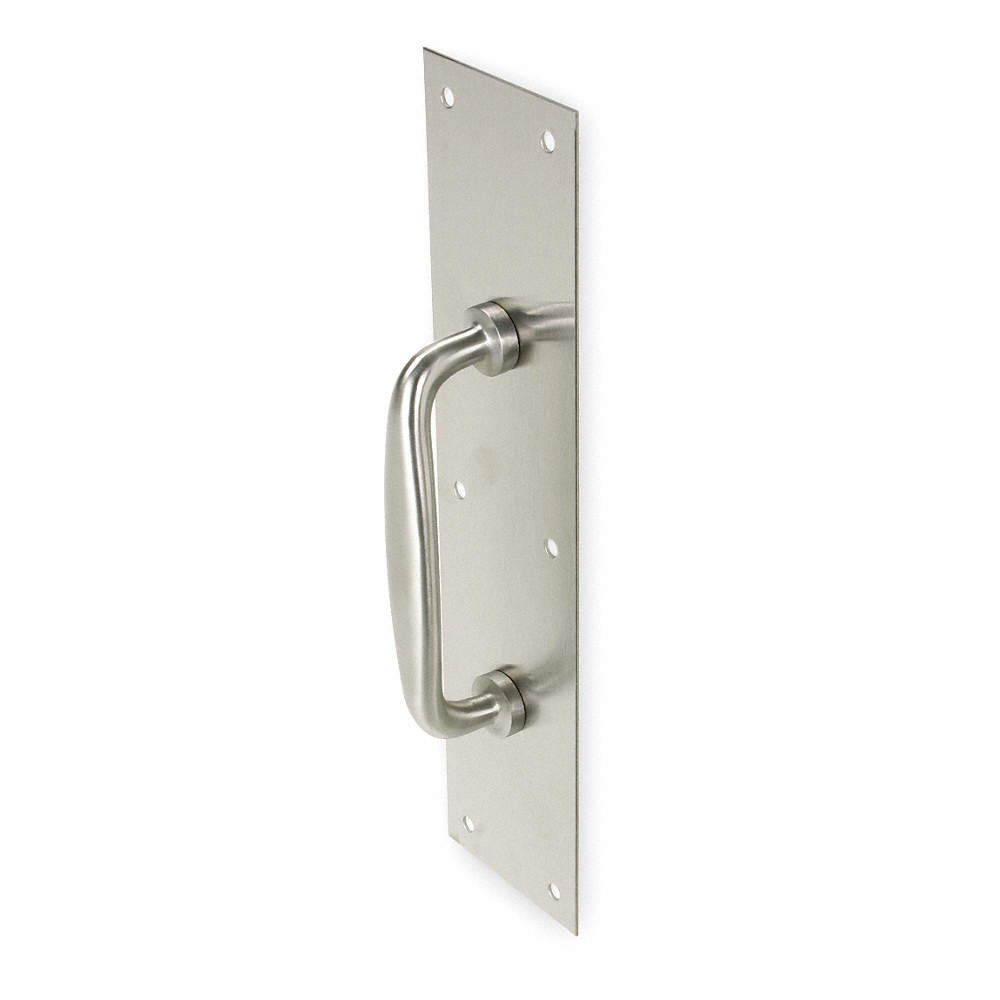 ROCKWOOD 132 x 73C.32D Pull Plate,Oval Grip,Dull 304,4 x16 In 2RGU9