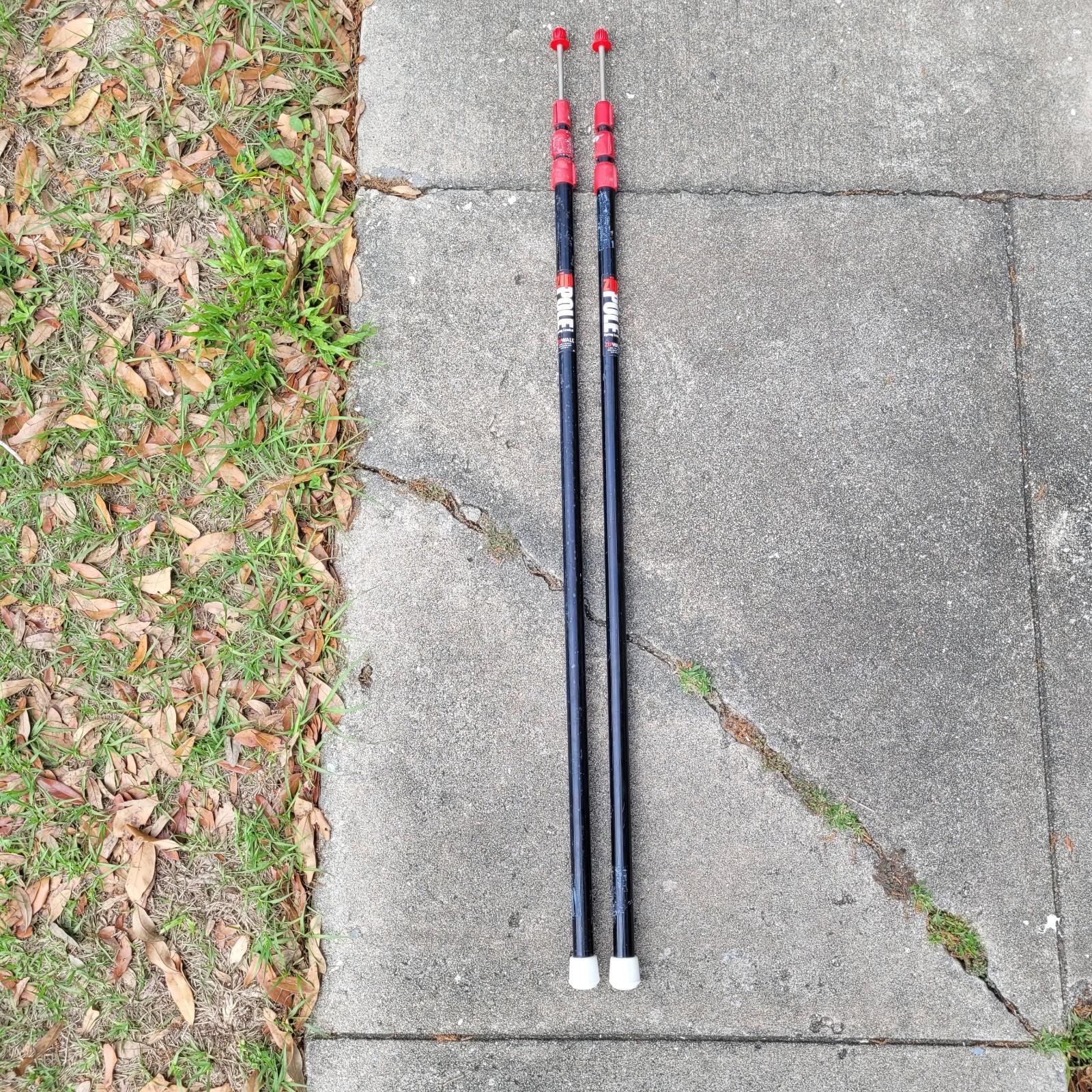 Zipwall Zip Pole 10ft Replacement Steel Poles Lot Of 2 Spring Loaded