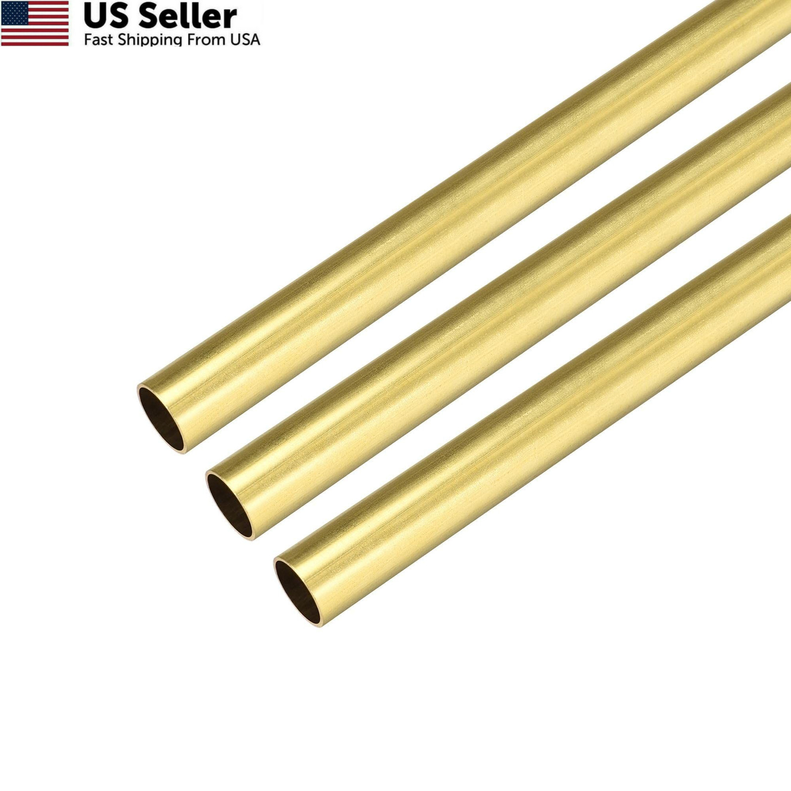 uxcell Brass Round Tube 300mm Length 11mm OD 0.2mm Wall x 0.2mm,