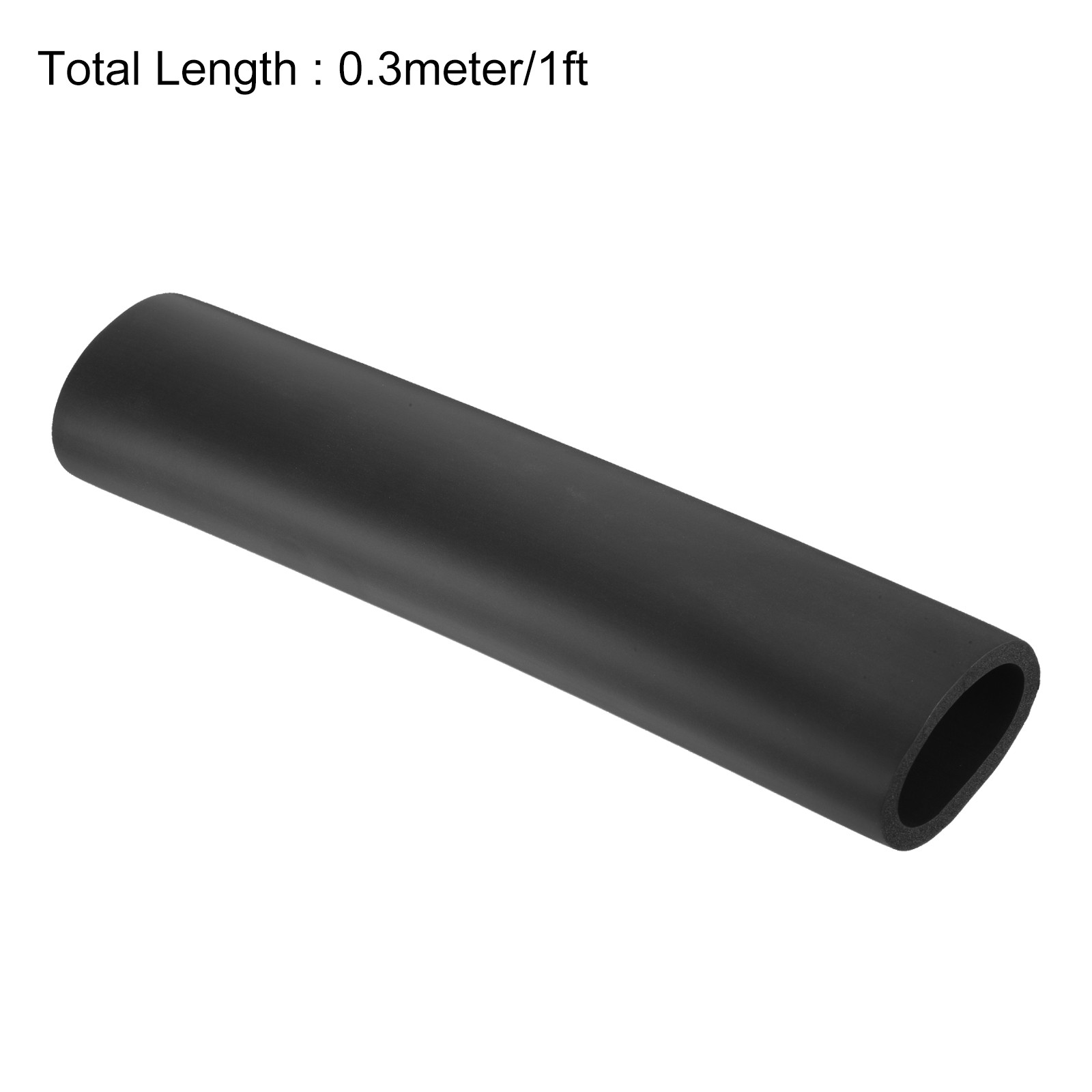 Foam Tubing for Handle Grip Support,50mm ID 64mm OD 0.3 Meter/1ft Length Black