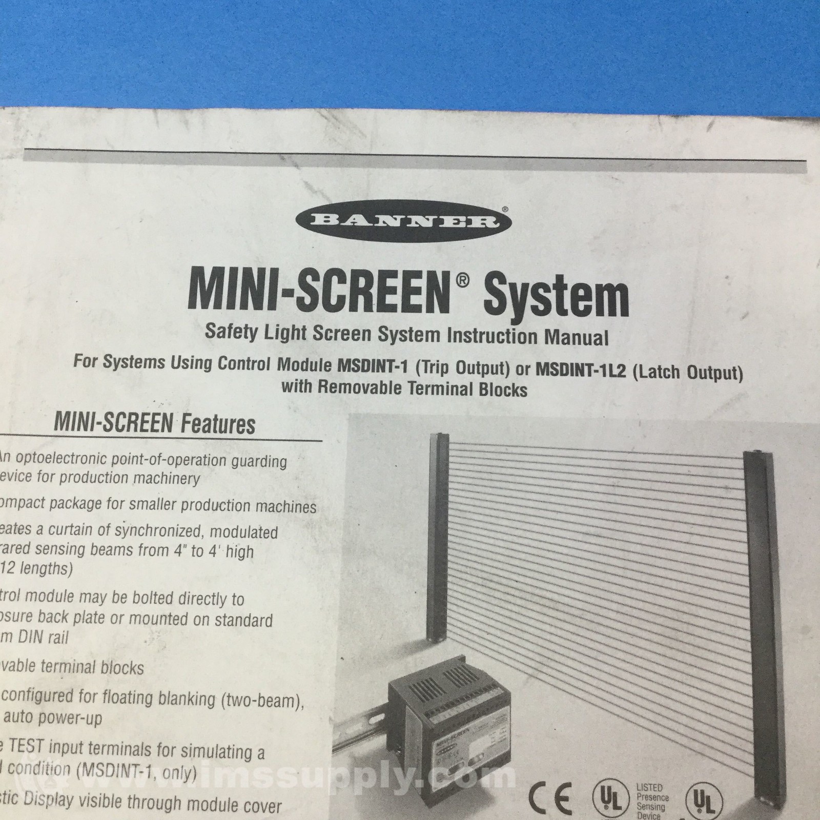Banner 44895E0C Instruction Manual USIP