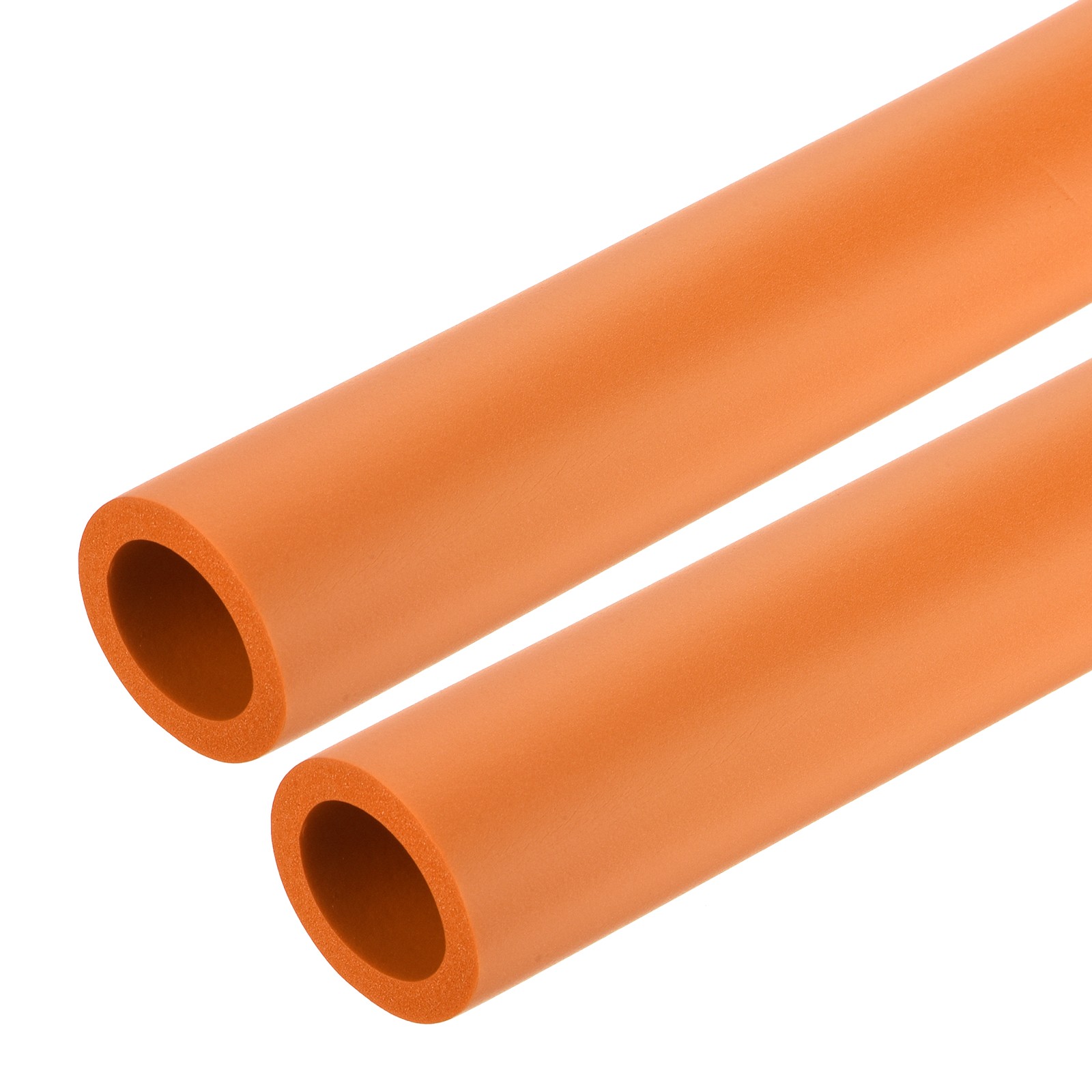 2pcs 0.3 Meter/1ft Pipe Insulation Tube 22mm ID 32mm OD Foam Tubing, Orange