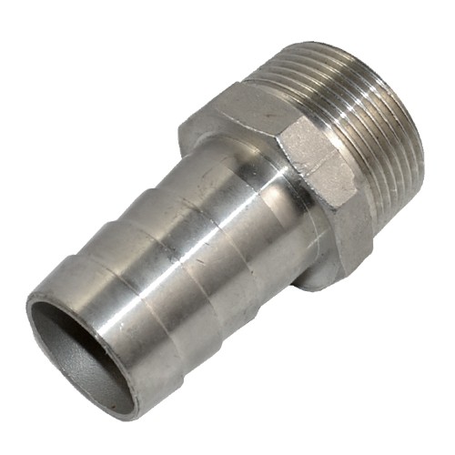 1.25″ MALE NPT Thread to 1-1/4″ Barb Hose Tail Pipe Connector Stainless Steel