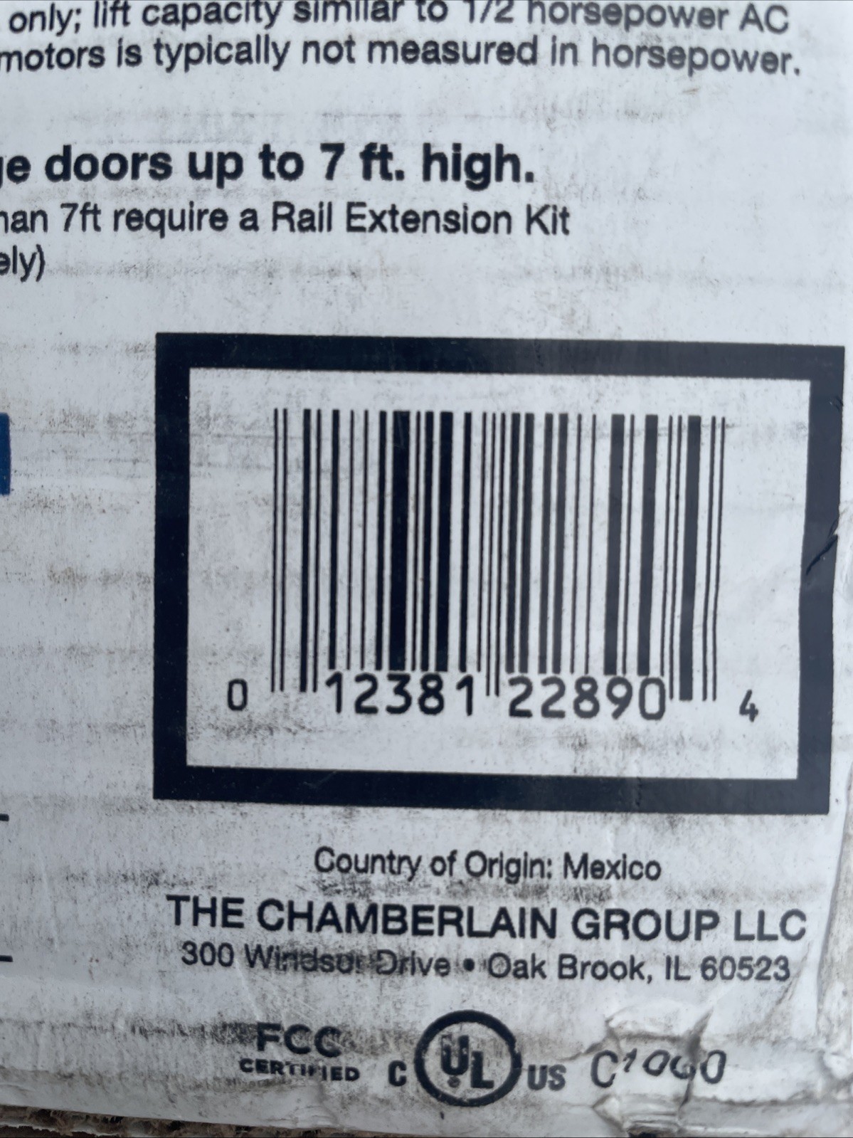 0.5HP Chain Drive Wi-Fi Compatible Smart-Enabled Garage Door Opener #155373