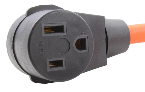 Welder Plug Outlet Adapter Power Cord STW 10AWG 3 Conductors, 125/250 Orange