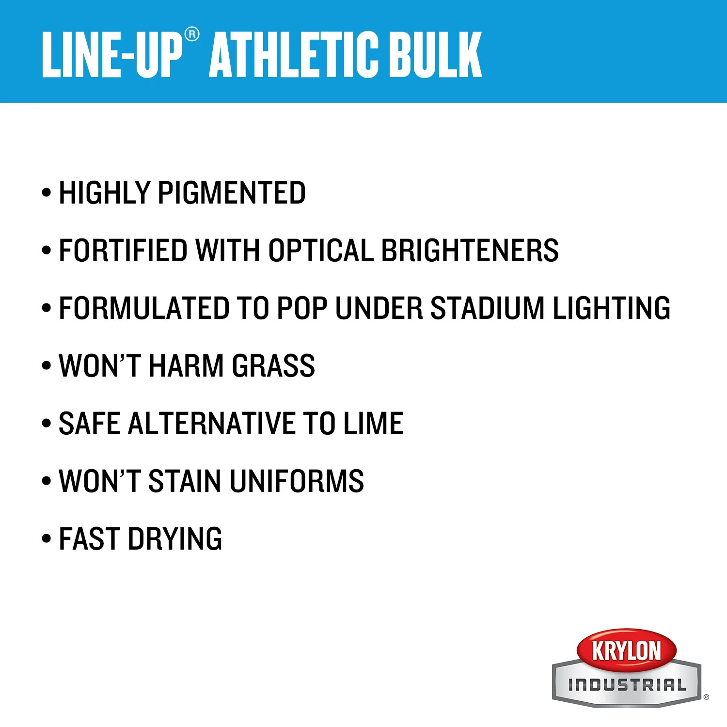Krylon 8305 Industrial Line-Up WB Athletic Striping Paint ATHLETIC WHITE – 17 oz