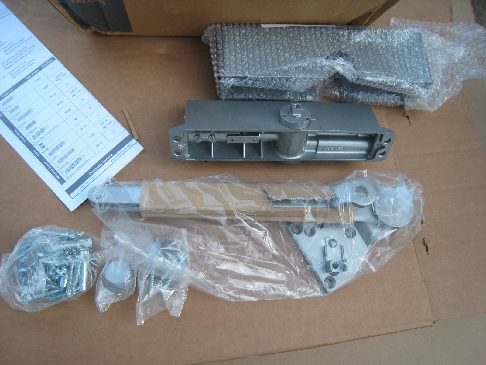New FALCON Commercial Door Closer SC61A STD SLIM DS AL Aluminum FREE SHIPPING