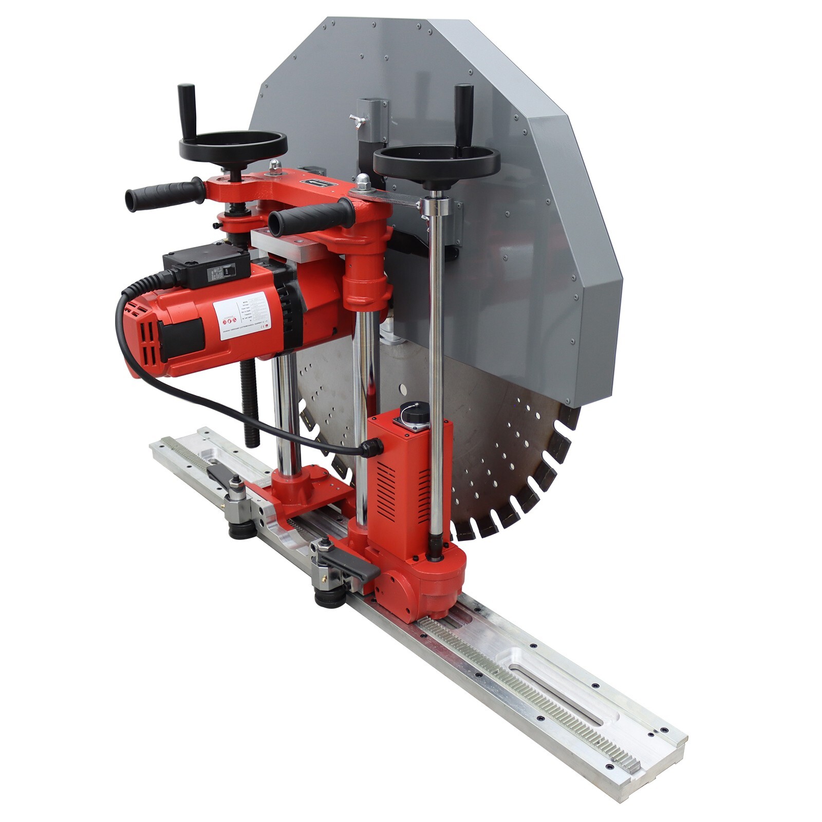 12.6in Concrete Wall Cutter Wall Saw 220V Quickly Disassemble Track 31.5″ Blade