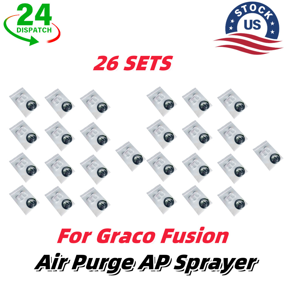 US For Graco Fusion 26 xComplete O-Ring Rebuild Kit 246355 Air Purge AP Sprayer