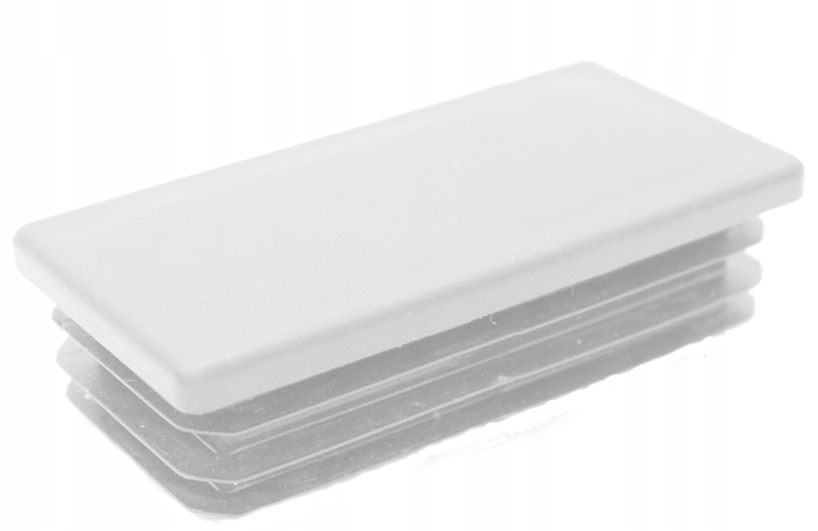 10x Louver Plugs Rectangle Tube 35x45mm Rectangle White End Caps Plastic