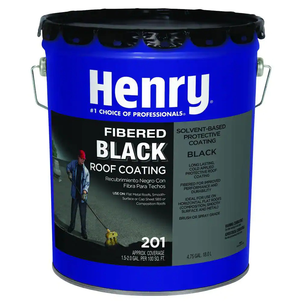 201 Fibered Black Asphalt Roof Coating 4.75 Gal.