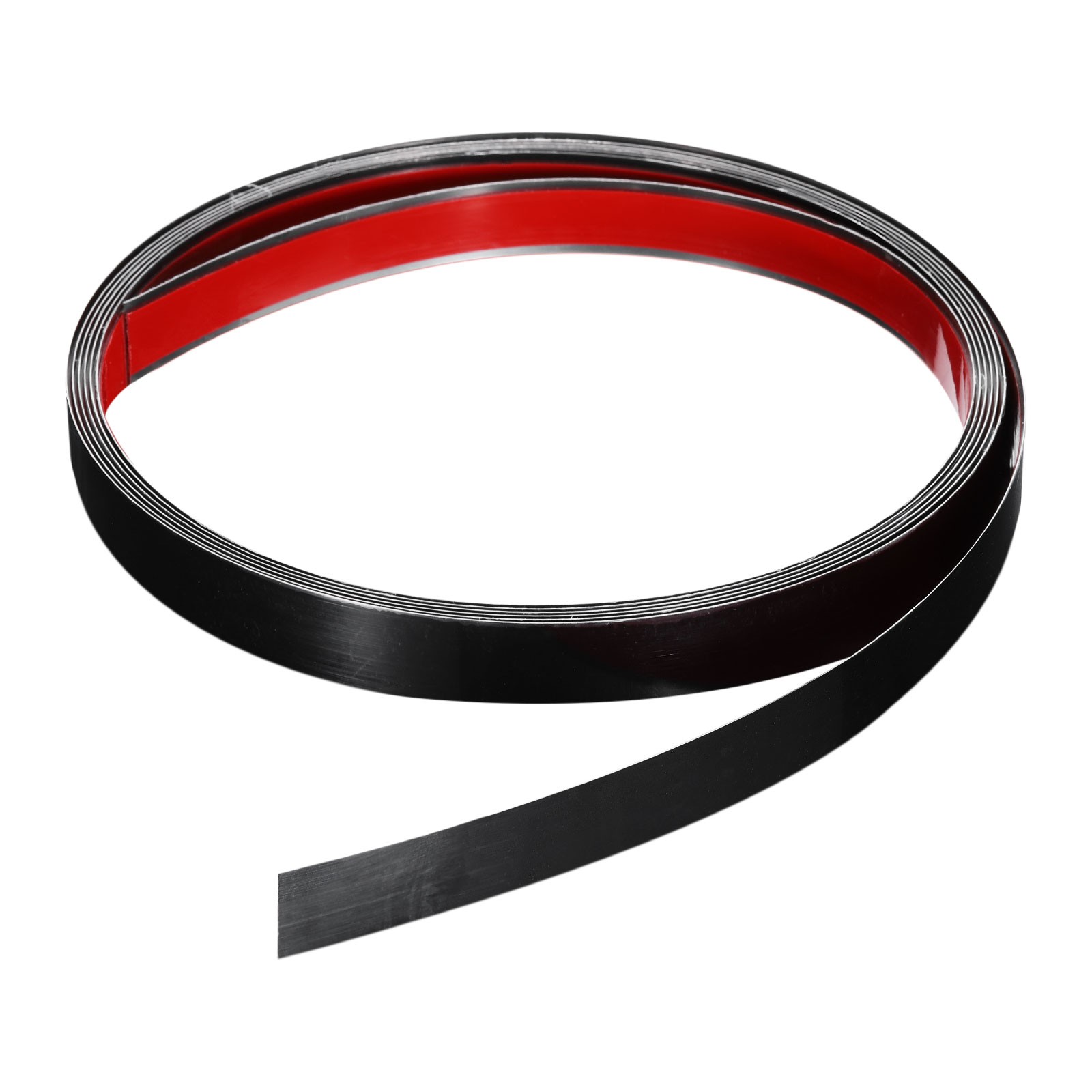 9.8ft x 0.59″ Wall Trim Self Adhesive Stainless Steel Mirror Finish Trim, Black