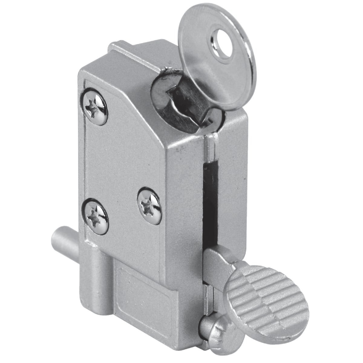 Defender Security Aluminum Step-On Keyed Patio Door Lock U 9882 PRIME-LINE