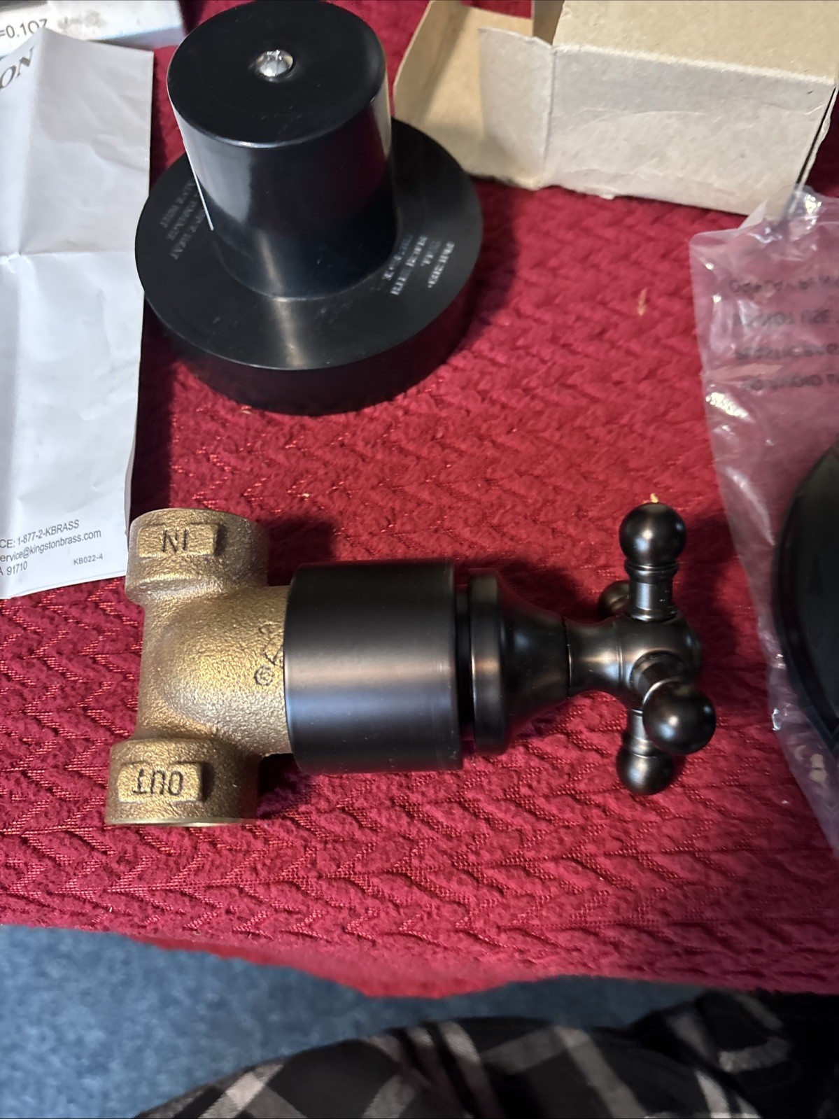Kingston Brass KB3005BX Vintage Volume Control with BX Handle, 5-1/2-Inch, Oil