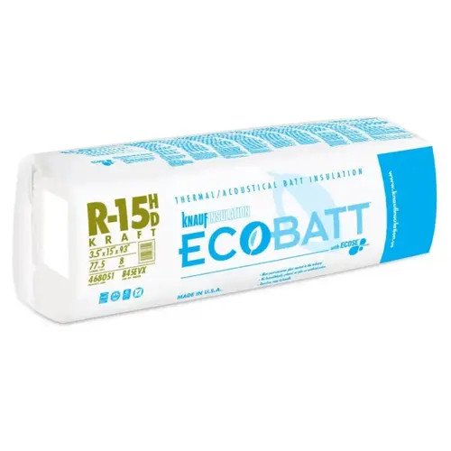 Knauf 581 SQFT 10 bags of R15 Kraft Faced 15 x 93 Fiberglass Fits 2X4