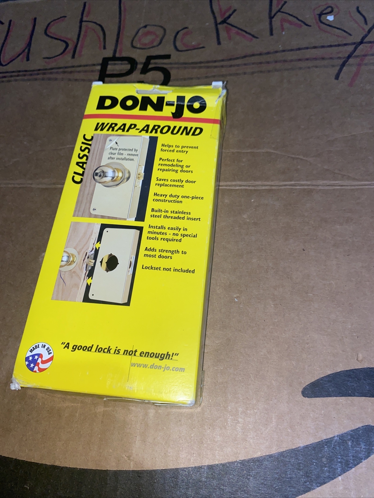Brand New-Don-Jo Classic Wrap Around In Brass Color 4-BZ-CW