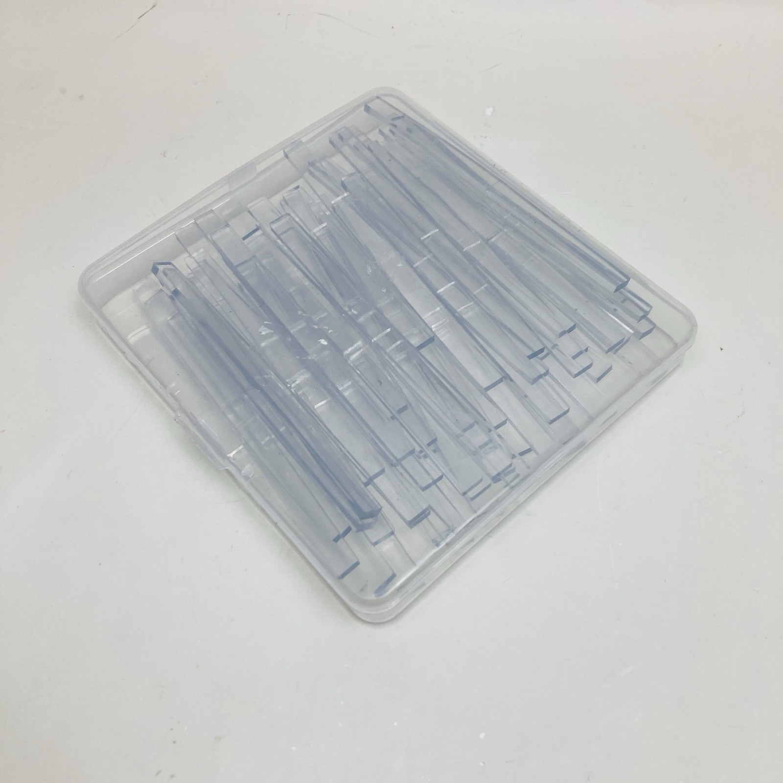 Innconee 100 Pcs 1/8″ x 1/4″ x 2″ Clear Setting Blocks for Glass Shower Glass