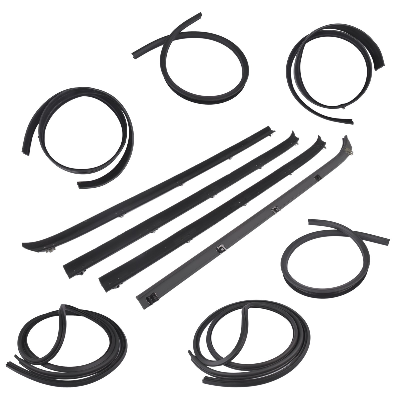 10x Door Window Weatherstrip Seal Kit for Dodge Truck Ram charger Plymouth