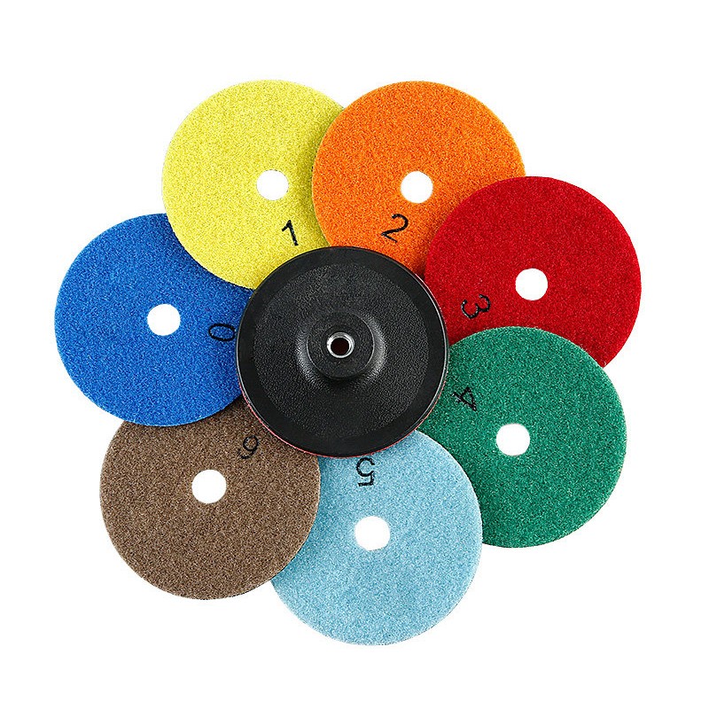 Diamond Dry Grinding Discs 100mm 4″ Granite Stone Concrete Marble 30 – 6000 Grit