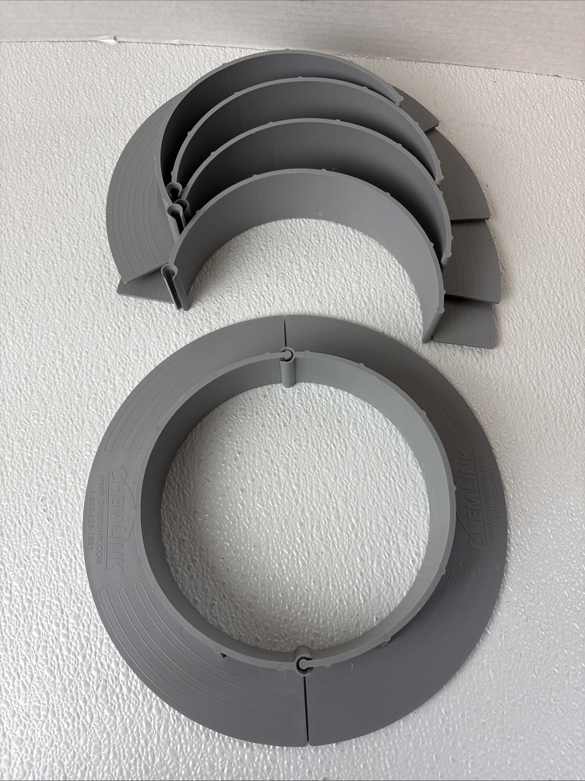 Lot of 3 Chem Link E-Curb 6” (6.5”) ID Round Pipe Flashing Curbs Only
