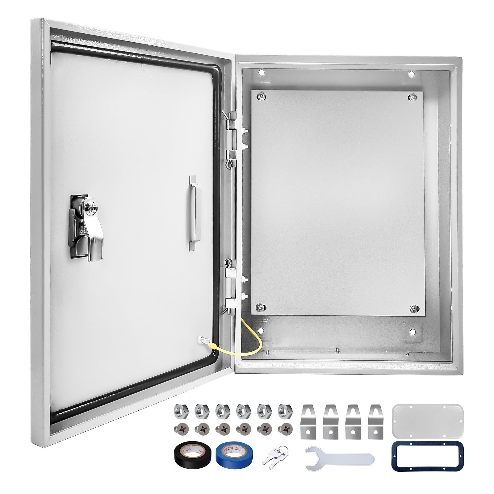 Outdoor Electrical Box 20 x 12 x 10”D NEMA 4X Enclosure Steel Box, Waterproo…