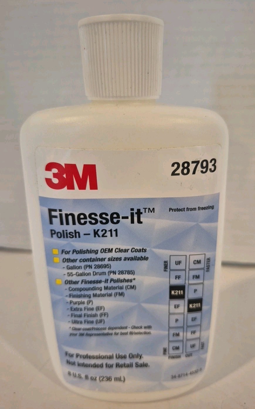 3M Finesse-it Polish Advanced K211 (215), 28793, 8 oz
