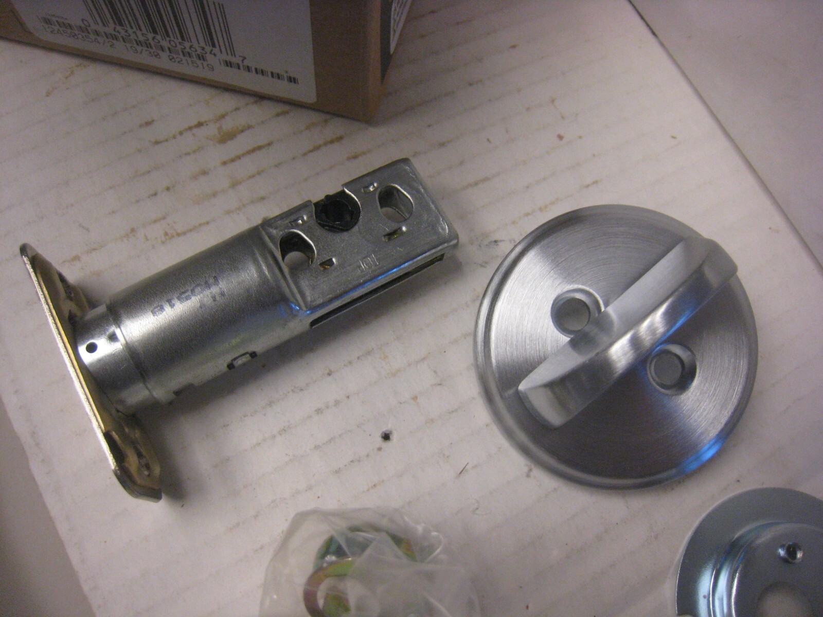 2 yes 2 SATIN CHROME SCHLAGE B80 626 ONE-SIDED DEADBOLT SINGLE TURN DOOR LOCK