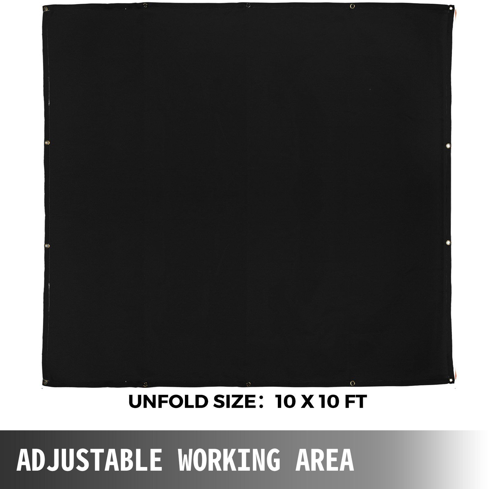 Adjustable 10x10ft Fiberglass Welding Blanket Fireproof for Sparks Protection