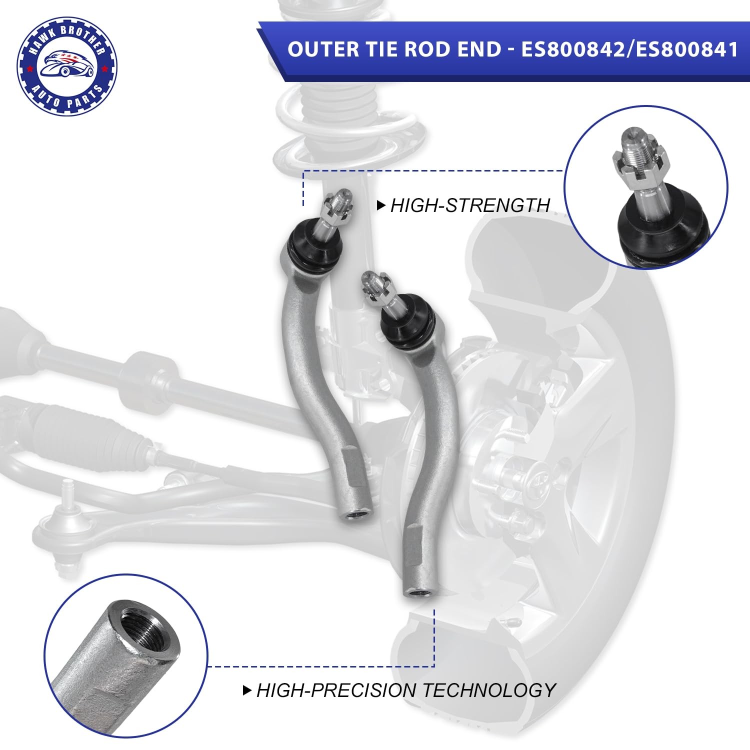 Control Arm Front Sway Bar Tie Rod Kit 8pc for 10-15 Prius & PlugIn 11-17 CT200h